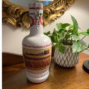 Vintage Sailer Fest Malt Liquor Ceramic Decanter Rheinland Germany